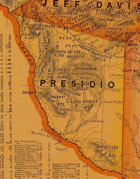 presidio county map.